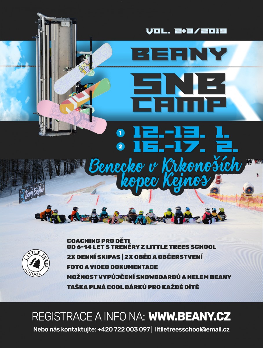 beany snowboard camp 2019 pro děti