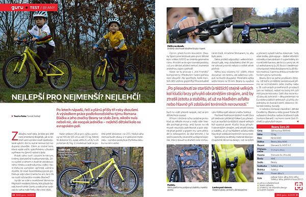 Test Beany Zero v časopise Bike Guru
